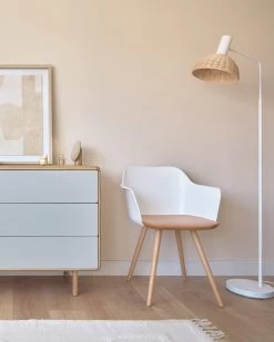 Bjorg White And Solid Beech Chair | Kave Home -Quality Furniture Store A000001861 7