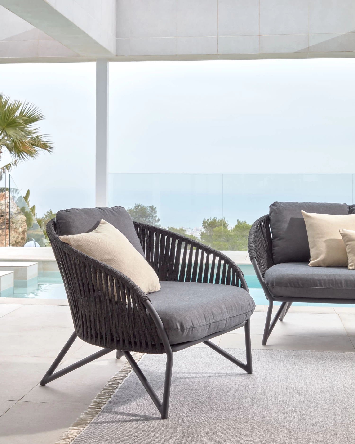 Branzie Armchair In Black Cord 4 Branzie Armchair In Black Cord - Image 2