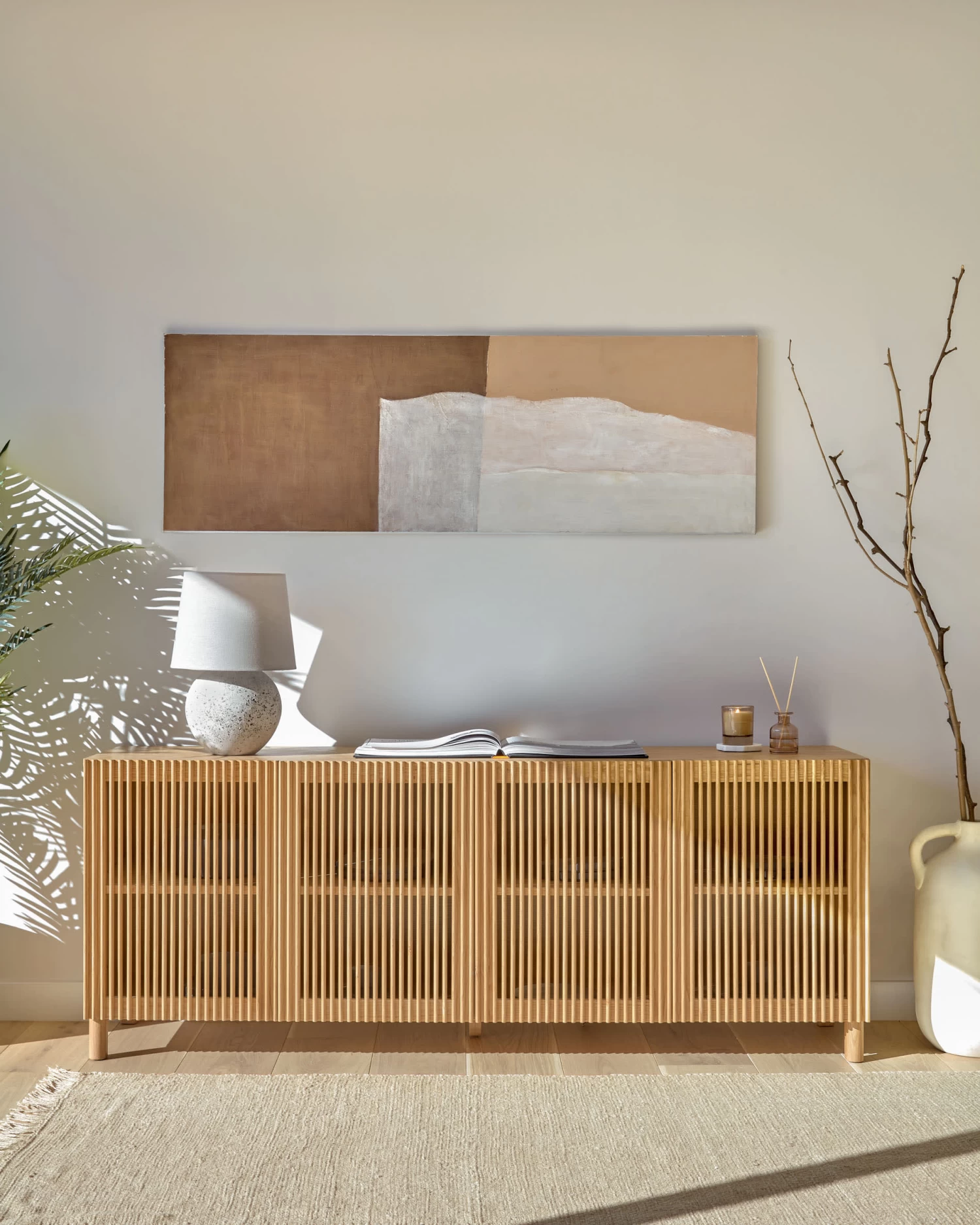 Beyla Solid Oak Sideboard With Oak Veneer 180 X 715 Cm FSC 100 %. | Kave Home 4 Beyla Solid Oak Sideboard With Oak Veneer 180 X 715 Cm FSC 100 %. | Kave Home - Image 2