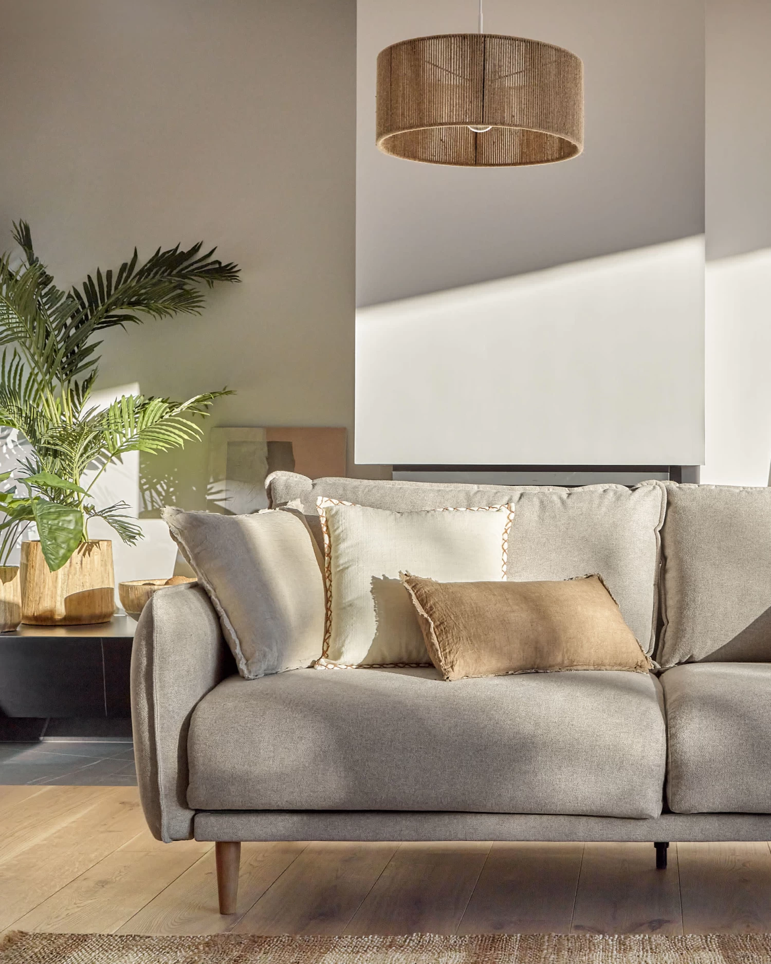 3 Seater Carlota Sofa In Beige 213 Cm | Kave Home 11 3 Seater Carlota Sofa In Beige 213 Cm | Kave Home - Image 9