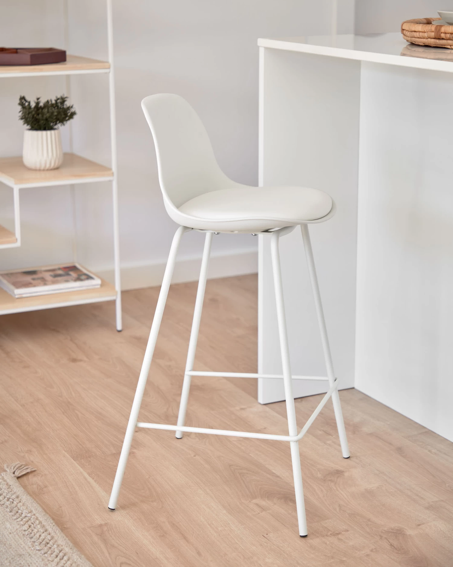 65 Cm High Brighter Stool | Kave Home 4 65 Cm High Brighter Stool | Kave Home - Image 2