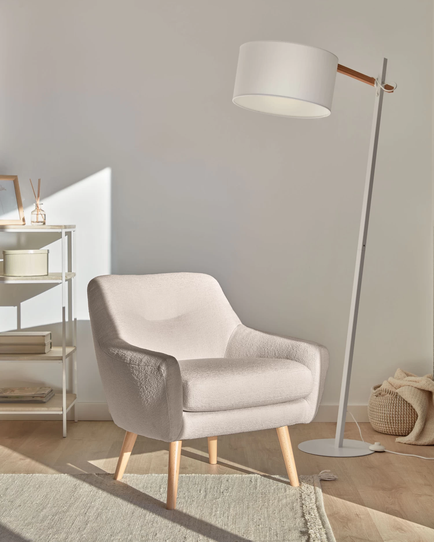 Candela Armchair In Grey Fleece | Kave Home 4 Candela Armchair In Grey Fleece | Kave Home - Image 2