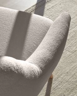 Candela Armchair In Grey Fleece | Kave Home 15 Candela Armchair In Grey Fleece | Kave Home -Quality Furniture Store A000001903 1