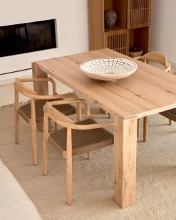 Deyanira Table With Oak Veneer And Solid Oak Legs 160 X 90 Cm | Kave Home -Quality Furniture Store A000001927 2