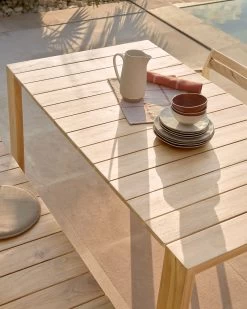 Victoire Solid Teak Outdoor Table 160 X 90 Cm | Kave Home -Quality Furniture Store A000001930 1