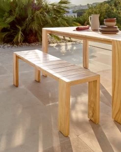 Victoire Solid Teak Outdoor Bench 215 Cm | Kave Home 12 Victoire Solid Teak Outdoor Bench 215 Cm | Kave Home -Quality Furniture Store A000001930 2 2