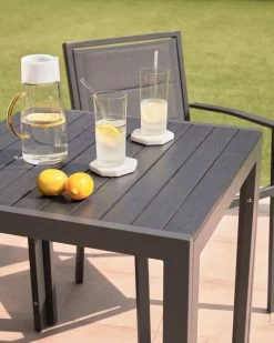 Sirley Outdoor Table In Black Aluminium 70 X 70 Cm | Kave Home -Quality Furniture Store A000001950 1