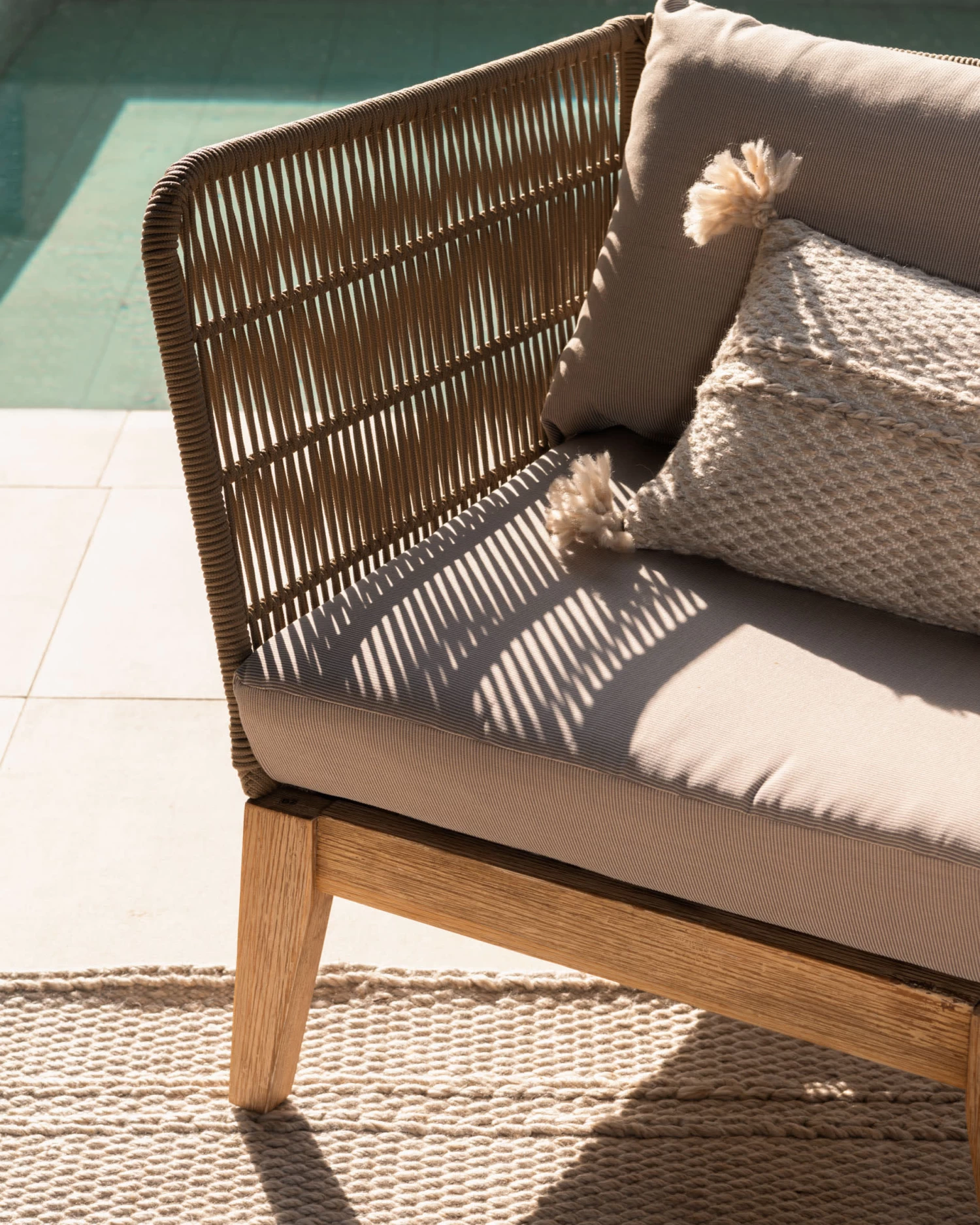 Belleny Armchair In Beige Cord And Solid Acacia Wood 100% FSC | Kave Home 6 Belleny Armchair In Beige Cord And Solid Acacia Wood 100% FSC | Kave Home - Image 4