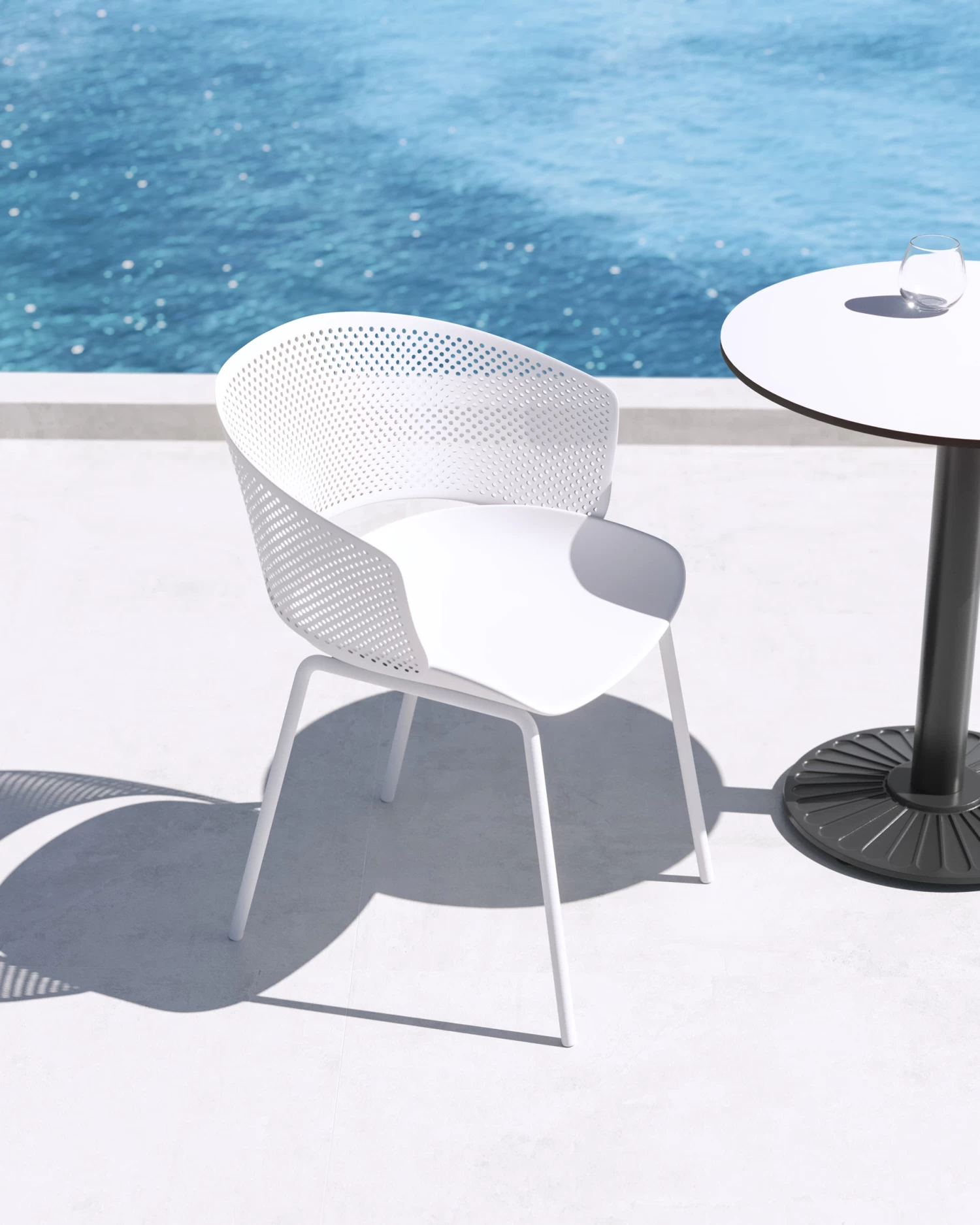 Yeray White Garden Chair | Kave Home 4 Yeray White Garden Chair | Kave Home - Image 2