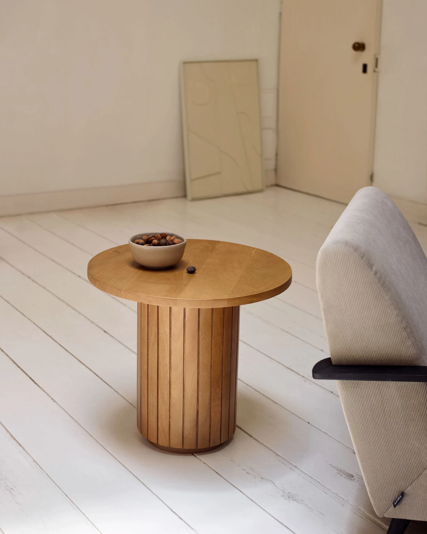 Licia Round Side Table Solid Mango Wood à 60 Cm | Kave Home 4 Licia Round Side Table Solid Mango Wood à 60 Cm | Kave Home - Image 2