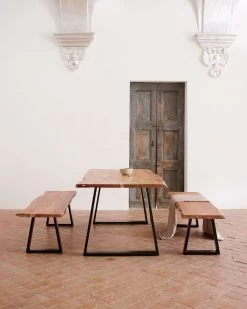 Alaia Table In Solid Acacia Wood With Natural Finish 220 X 100 Cm | Kave Home -Quality Furniture Store A000002013 4 6