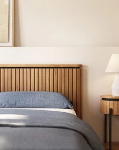 Licia Solid Mango Wood And Metal Headboard With A Black Finish For 180 Cm Beds | Kave Home -Quality Furniture Store A000002033 1