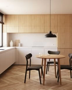 Safina Chair In Ash Veneer And Solid Rubber Wood. | Kave Home -Quality Furniture Store A000002041 0