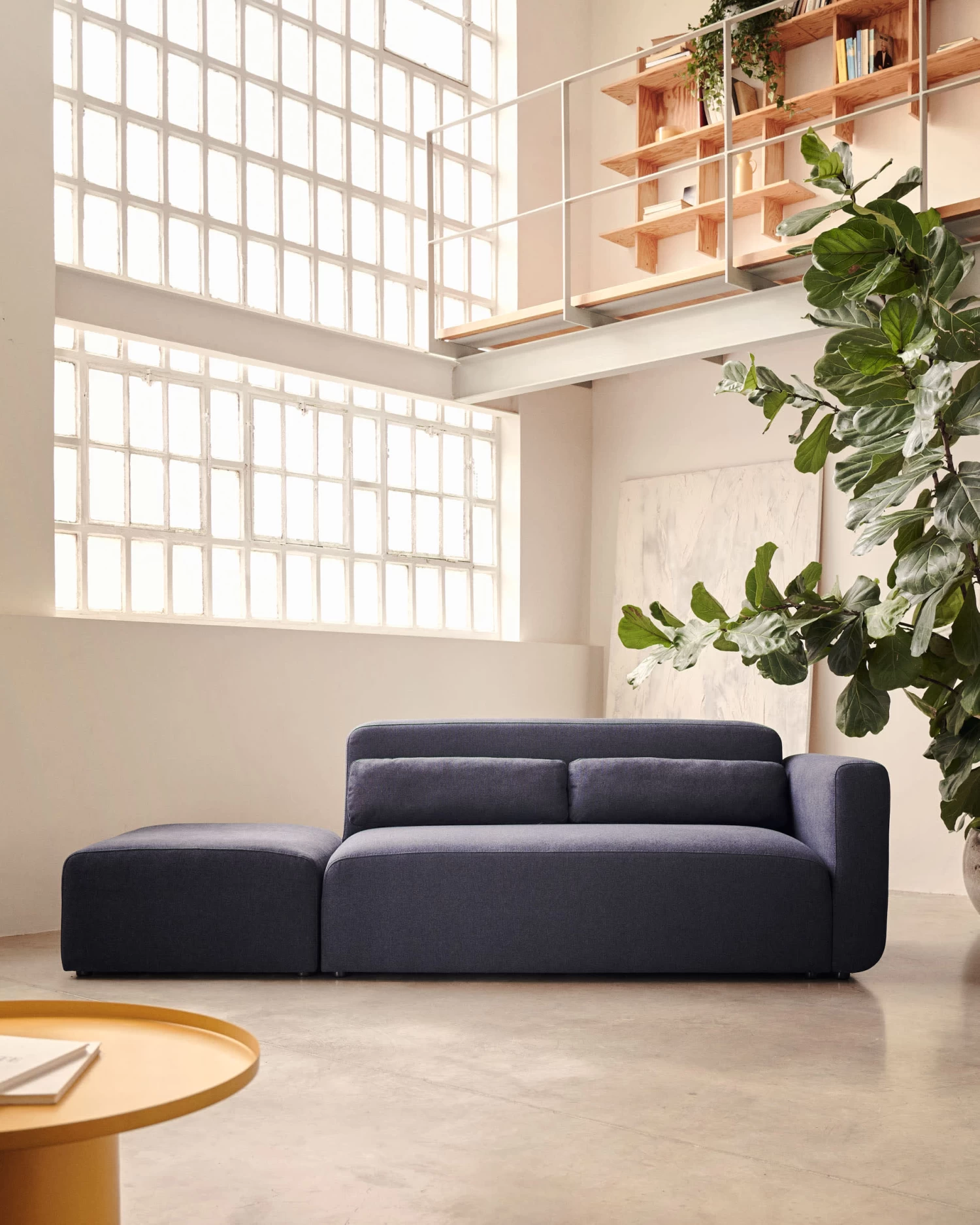 Neom 2 Seater Modular Sofa With Back Module In Blue 244 Cm | Kave Home 4 Neom 2 Seater Modular Sofa With Back Module In Blue 244 Cm | Kave Home - Image 2