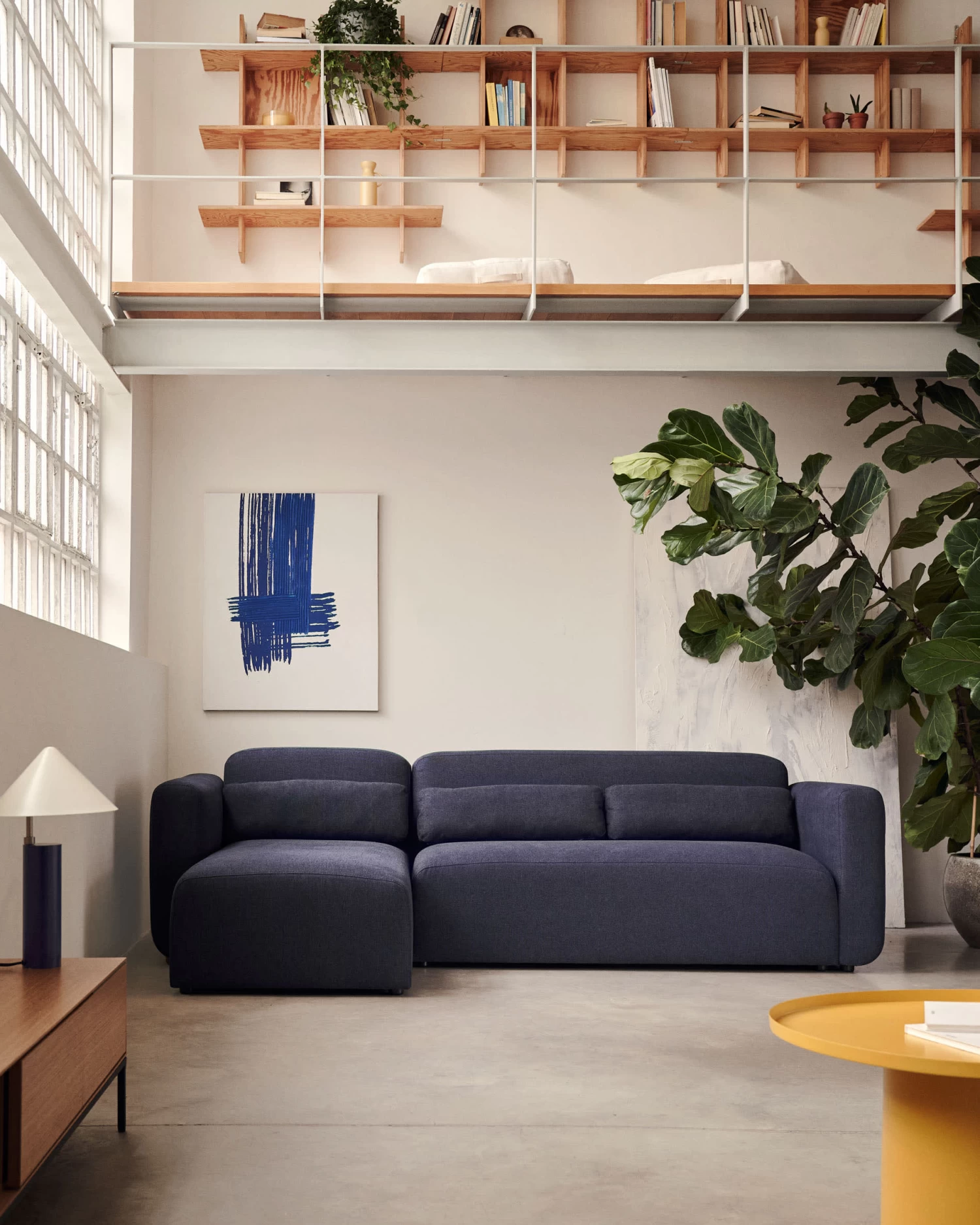 Neom 3 Seater Modular Sofa Right/left Chaise Longue In Blue 263 Cm | Kave Home 4 Neom 3 Seater Modular Sofa Right/left Chaise Longue In Blue 263 Cm | Kave Home - Image 2