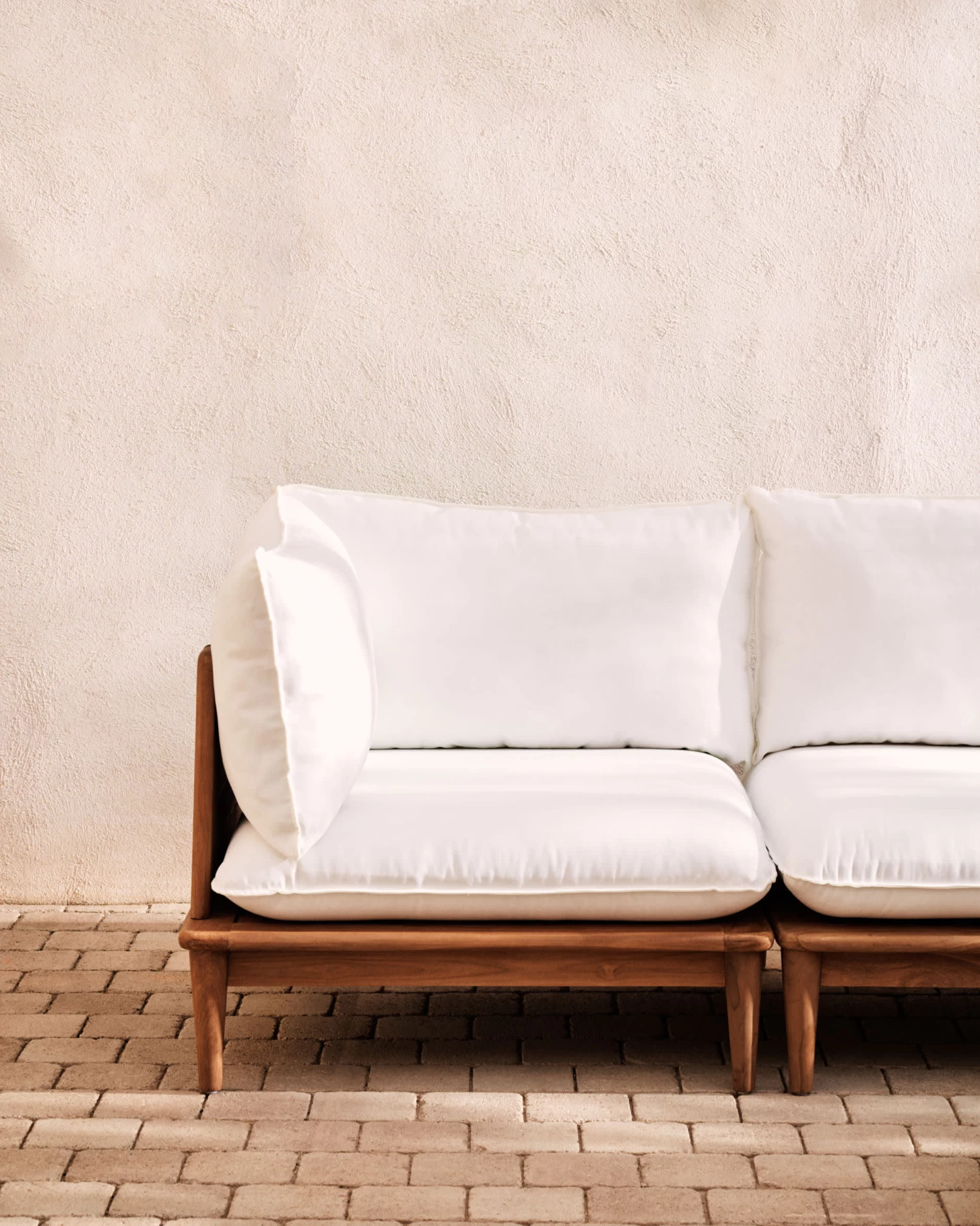 Portitxol Modular Corner Armchair In Solid Teak | Kave Home 4 Portitxol Modular Corner Armchair In Solid Teak | Kave Home - Image 2