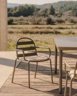 Joncols Stackable Outdoor Aluminium Chair With A Powder Coated Green Finish | Kave Home -Quality Furniture Store A000002079 12