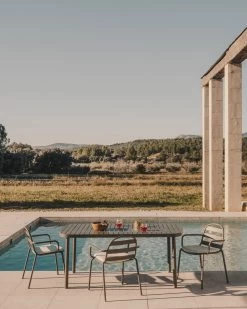 Joncols Outdoor Aluminium Table With A Powder Coated Grey Finish 180 X 90 Cm | Kave Home 11 Joncols Outdoor Aluminium Table With A Powder Coated Grey Finish 180 X 90 Cm | Kave Home -Quality Furniture Store A000002079 14