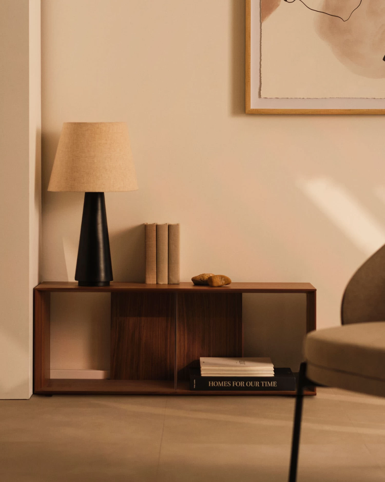 Litto Large Shelf Module In Walnut Veneer 101 X 38 Cm | Kave Home 4 Litto Large Shelf Module In Walnut Veneer 101 X 38 Cm | Kave Home - Image 2