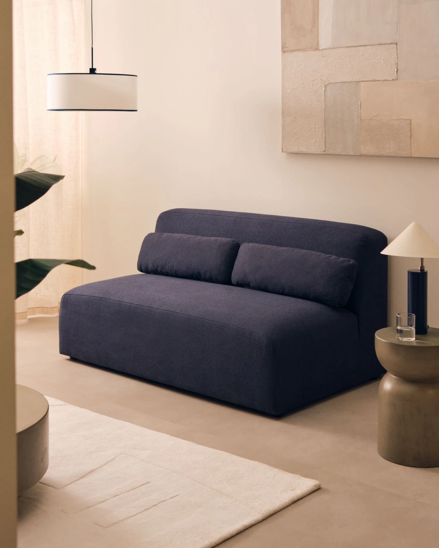 2 Seater Sofa Module In Blue 150 Cm | Kave Home 4 2 Seater Sofa Module In Blue 150 Cm | Kave Home - Image 2