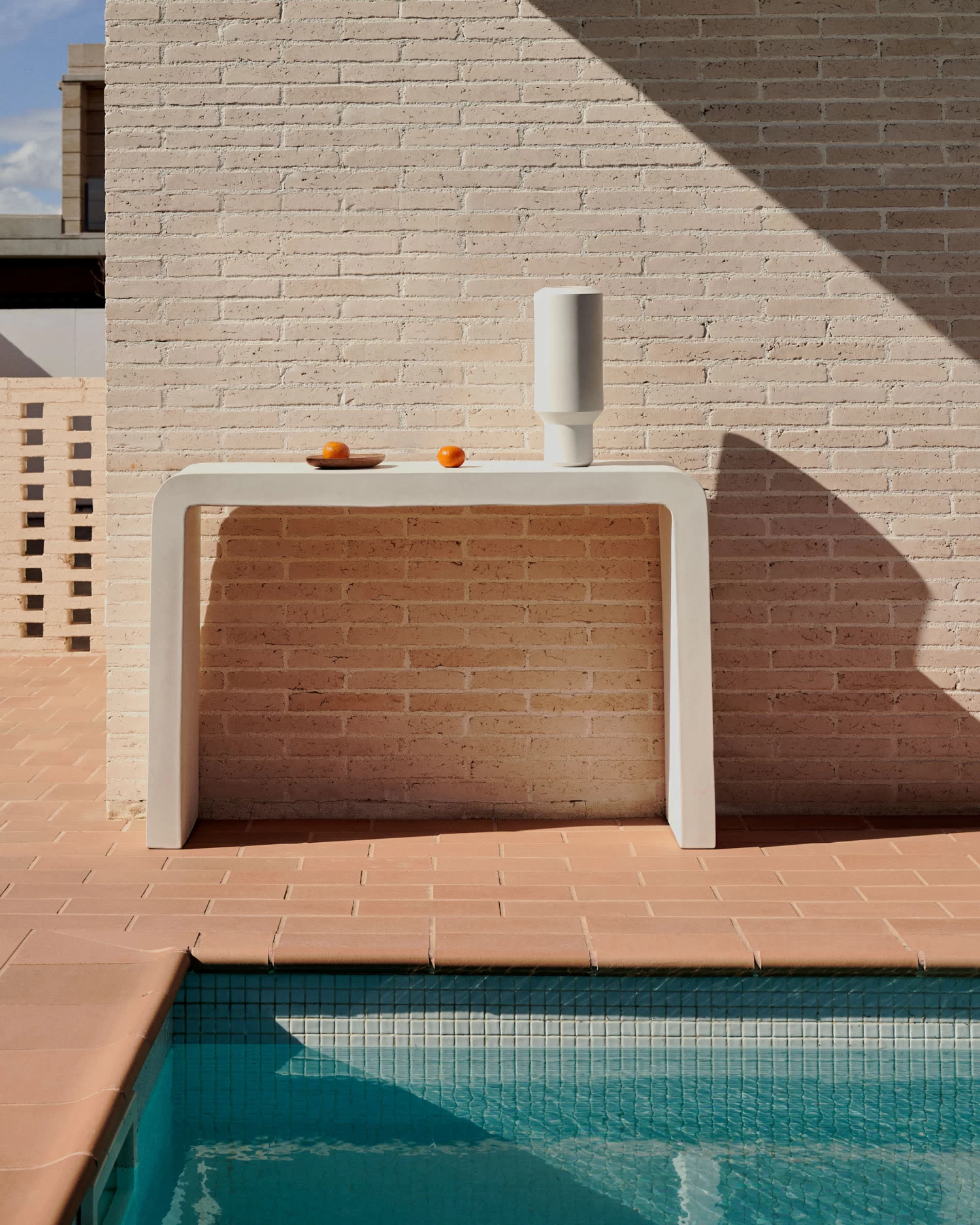 Aiguablava Console In White Cement, 120 X 80 Cm 4 Aiguablava Console In White Cement, 120 X 80 Cm - Image 2