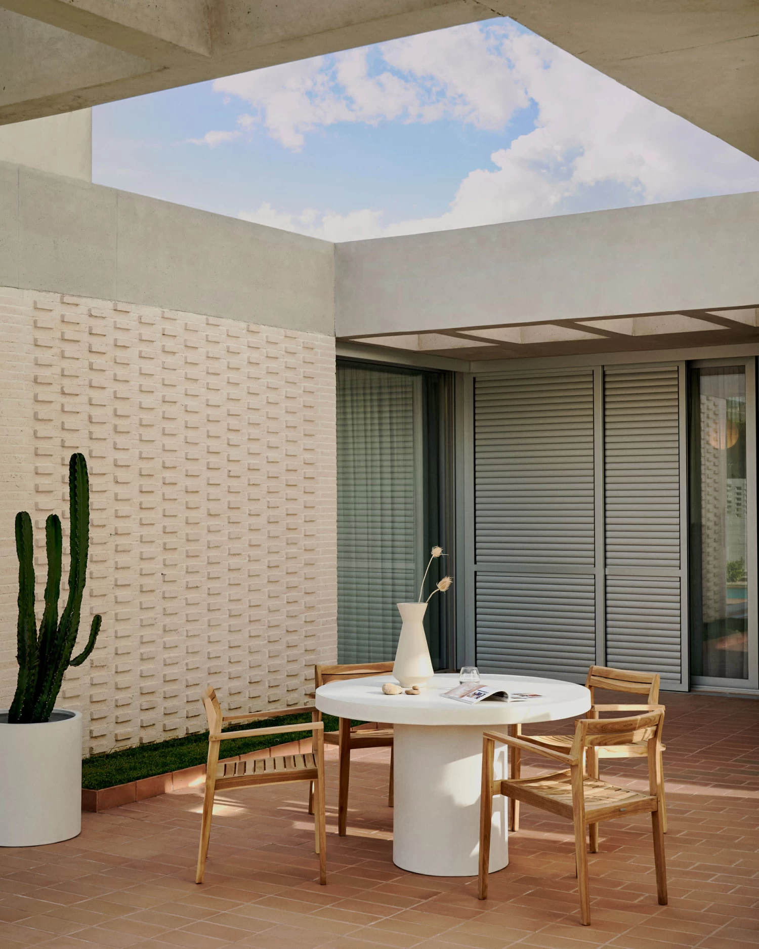 Victoire Stackable Solid Teak Outdoor Chair | Kave Home 11 Victoire Stackable Solid Teak Outdoor Chair | Kave Home - Image 9