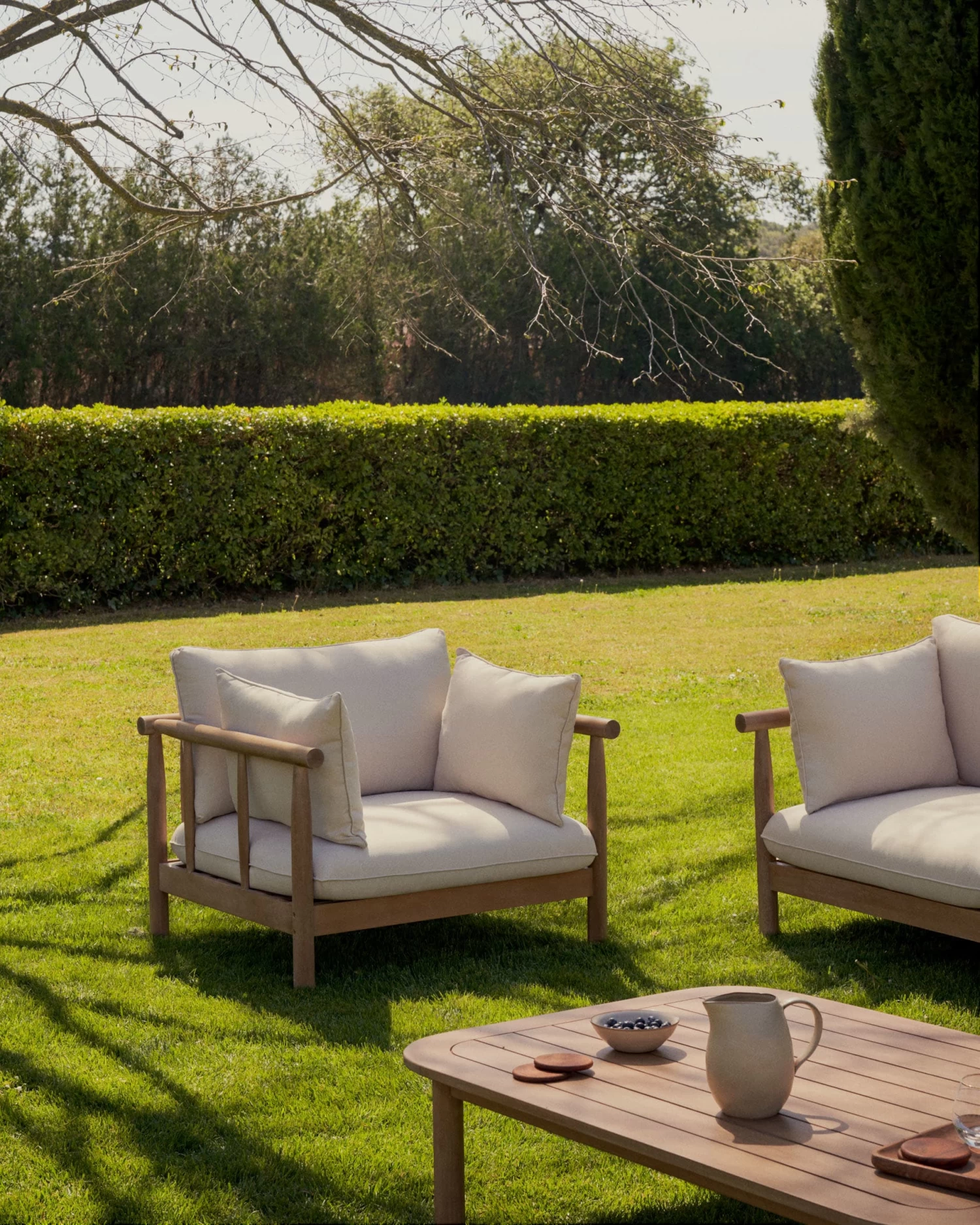 Sacova Solid Eucalyptus Wood Armchair | Kave Home 4 Sacova Solid Eucalyptus Wood Armchair | Kave Home - Image 2