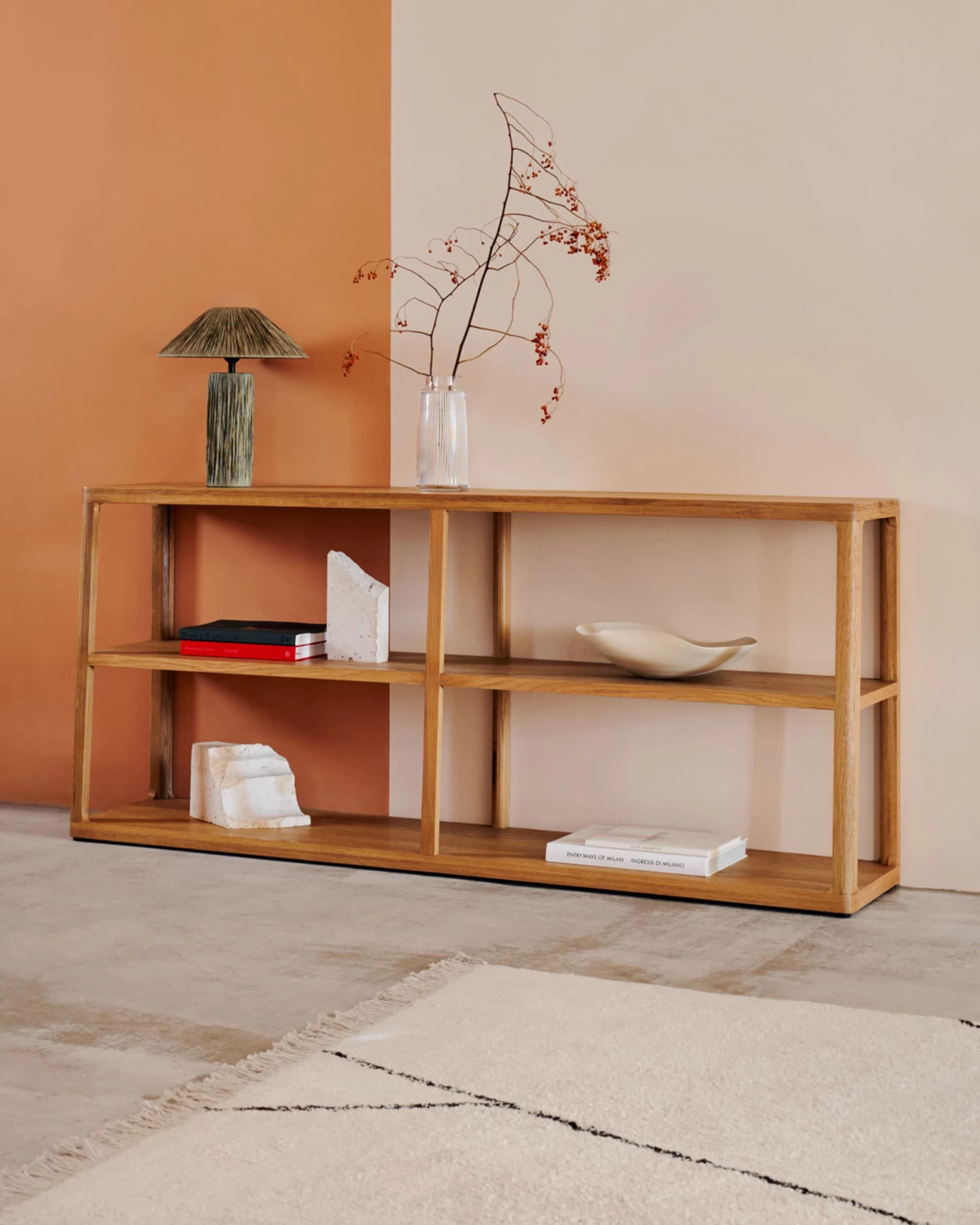 Maymai Shelf With Solid Oak Structure 180 X 81 Cm 4 Maymai Shelf With Solid Oak Structure 180 X 81 Cm - Image 2