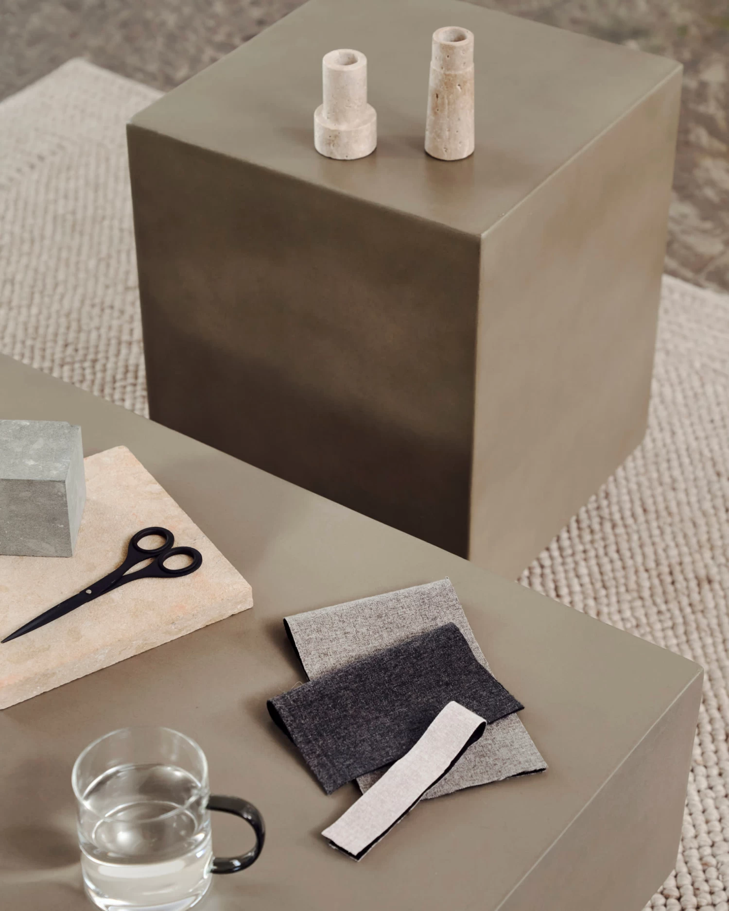 Rustella Cement Side Table 35 X 35 Cm | Kave Home 6 Rustella Cement Side Table 35 X 35 Cm | Kave Home - Image 4