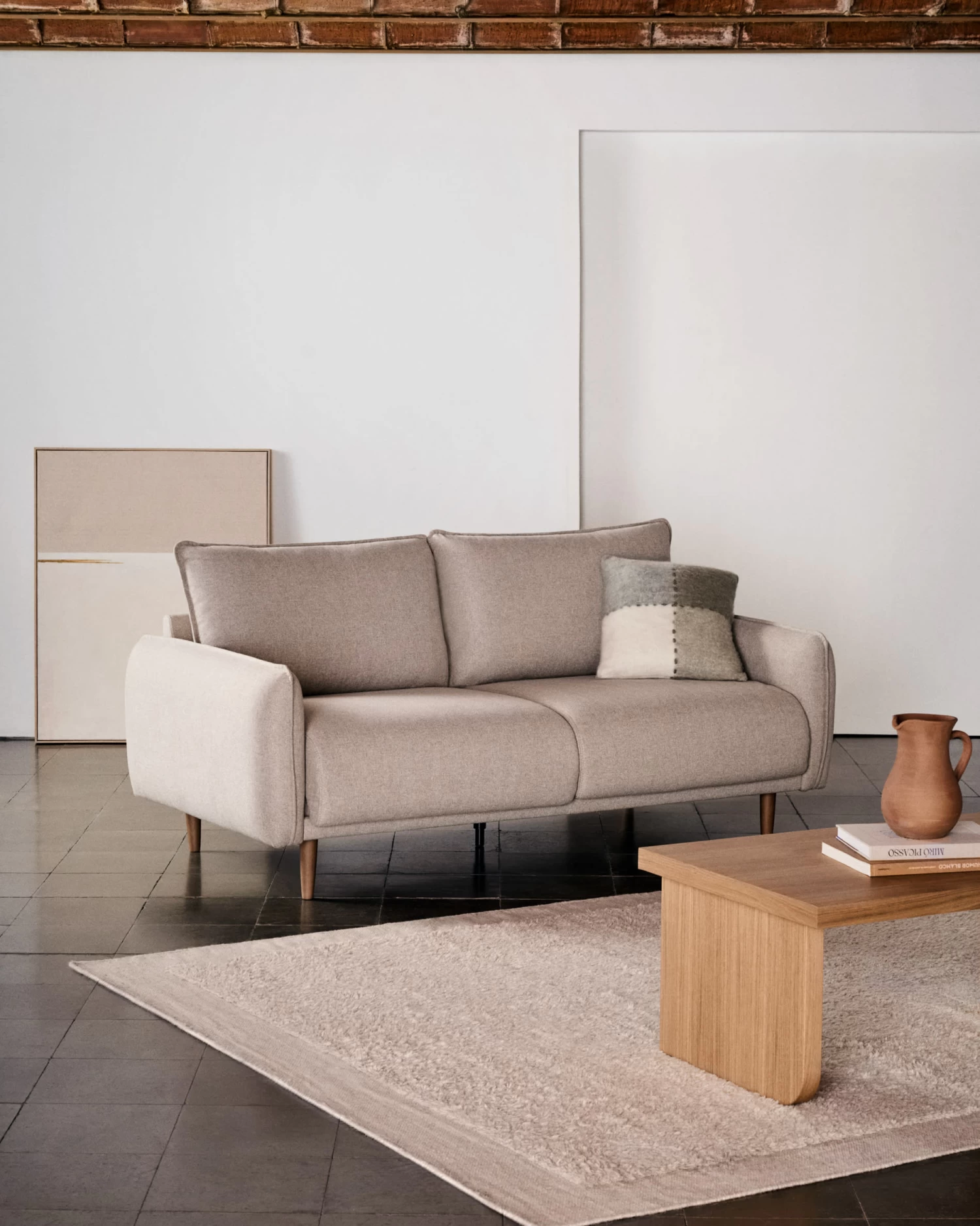 Carlota 2-seater Sofa In Beige, 184 Cm 4 Carlota 2-seater Sofa In Beige, 184 Cm - Image 2