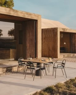 Joncols Stackable Outdoor Aluminium Chair With A Powder Coated Grey Finish | Kave Home -Quality Furniture Store A000002267 0