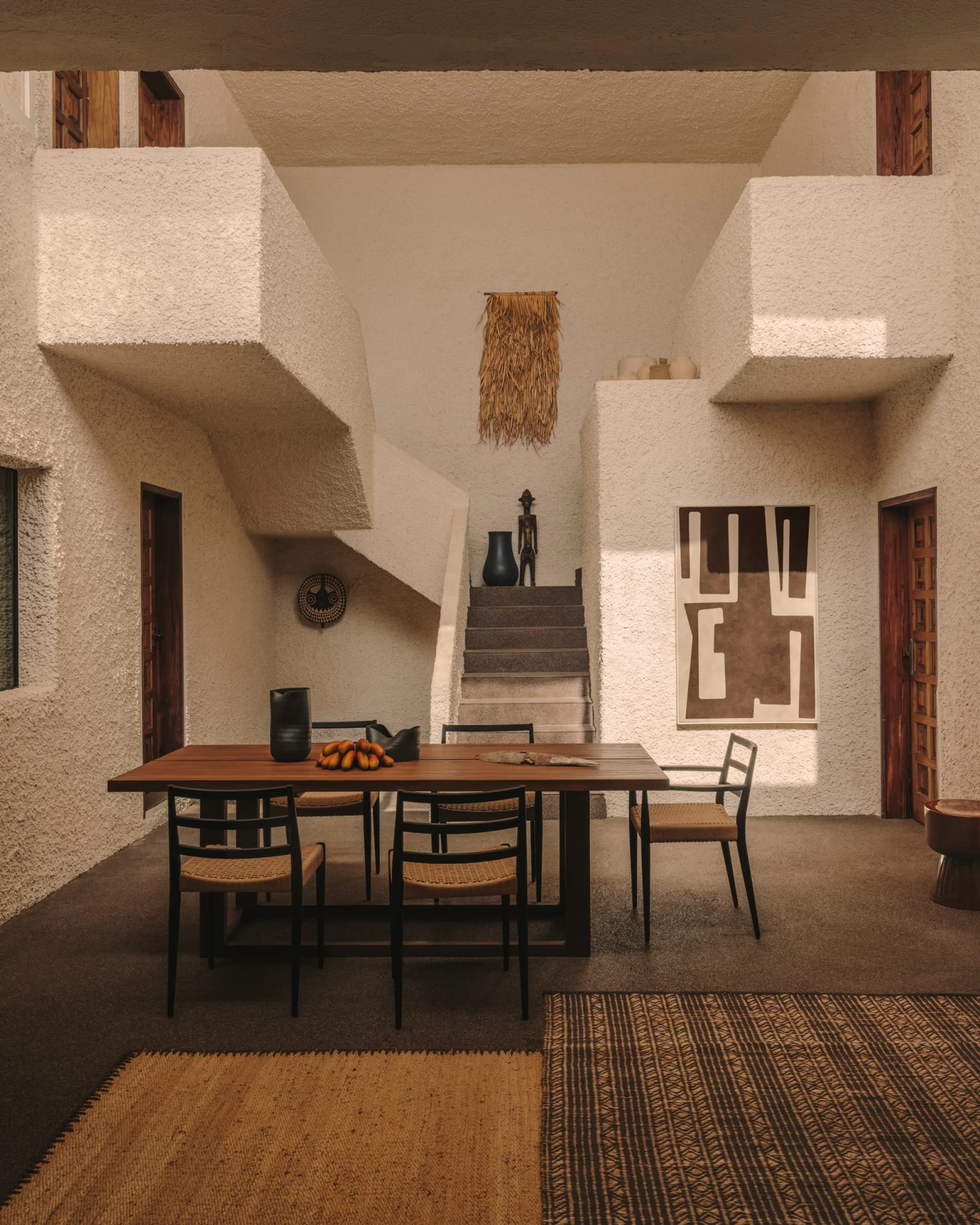 Analy Chair With Armrests In Solid Oak Wood In A 100% FSC Black Finish And Rope Cord Seat | Kave Home 6 Analy Chair With Armrests In Solid Oak Wood In A 100% FSC Black Finish And Rope Cord Seat | Kave Home - Image 4