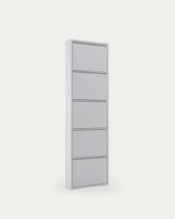 Shoe Rack Ode 50 X 1685 Cm 5 Doors Grey | Kave Home