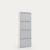 Shoe Rack Ode 50 X 136 Cm 4 Doors Metal Grey | Kave Home -Quality Furniture Store AA4026R03 1V01