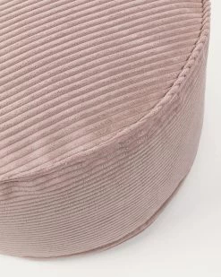 Wilma Large Pouffe In Pink Wide Seam Corduroy Ã 70 Cm | Kave Home -Quality Furniture Store AA6212LN24 1D01