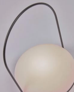 Tea Table Lamp In Polythene And Metal With Black Finish | Kave Home 15 Tea Table Lamp In Polythene And Metal With Black Finish | Kave Home -Quality Furniture Store AA7245S01 1D02