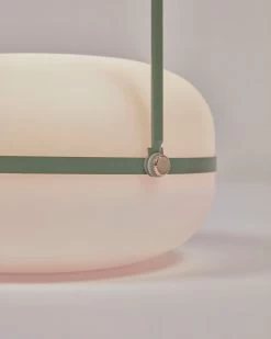 Tea Table Lamp In Polythene And Metal With Green Finish | Kave Home 12 Tea Table Lamp In Polythene And Metal With Green Finish | Kave Home -Quality Furniture Store AA7245S06 1D01