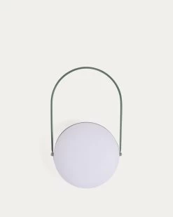 Tea Table Lamp In Polythene And Metal With Green Finish | Kave Home 15 Tea Table Lamp In Polythene And Metal With Green Finish | Kave Home -Quality Furniture Store AA7245S06 1V02