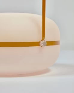 Tea Table Lamp In Polythene And Metal With Mustard Finish | Kave Home 11 Tea Table Lamp In Polythene And Metal With Mustard Finish | Kave Home -Quality Furniture Store AA7245S81 1D01