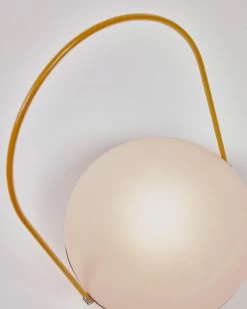 Tea Table Lamp In Polythene And Metal With Mustard Finish | Kave Home 13 Tea Table Lamp In Polythene And Metal With Mustard Finish | Kave Home -Quality Furniture Store AA7245S81 1D02