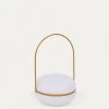Tea Table Lamp In Polythene And Metal With Mustard Finish | Kave Home -Quality Furniture Store AA7245S81 1V01