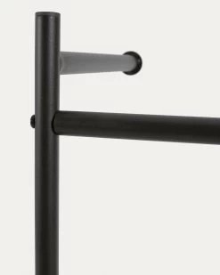 Galatia Melamine And Metal Clothes Rail With Black Finish 60 X 162 Cm | Kave Home -Quality Furniture Store AA7264M01 1D02