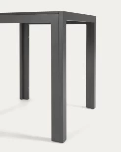 Sirley Outdoor Table In Black Aluminium 70 X 70 Cm | Kave Home -Quality Furniture Store AB509N01 1D02
