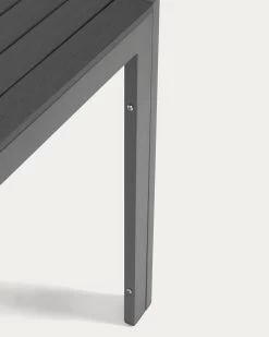 Sirley Outdoor Table In Black Aluminium 70 X 70 Cm | Kave Home -Quality Furniture Store AB509N01 1D04