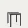 Sirley Outdoor Table In Black Aluminium 70 X 70 Cm | Kave Home -Quality Furniture Store AB509N01 1V01