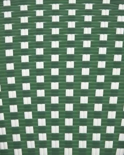 Marilyn Stackable Outdoor Bistro Chair In Aluminium And Synthetic Rattan Green & White | Kave Home 21 Marilyn Stackable Outdoor Bistro Chair In Aluminium And Synthetic Rattan Green & White | Kave Home -Quality Furniture Store AB510J06 1D04