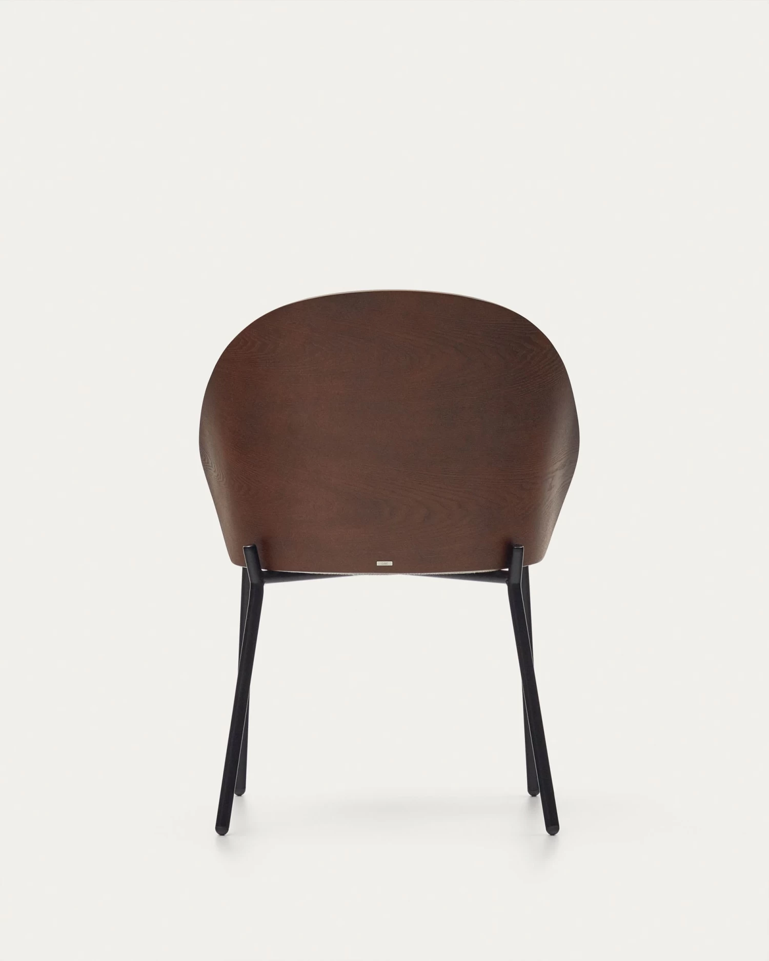 Eamy Light Brown Chair In An Ash Wood Veneer With A Wenge Finish And Black Metal | Kave Home 10 Eamy Light Brown Chair In An Ash Wood Veneer With A Wenge Finish And Black Metal | Kave Home - Image 8