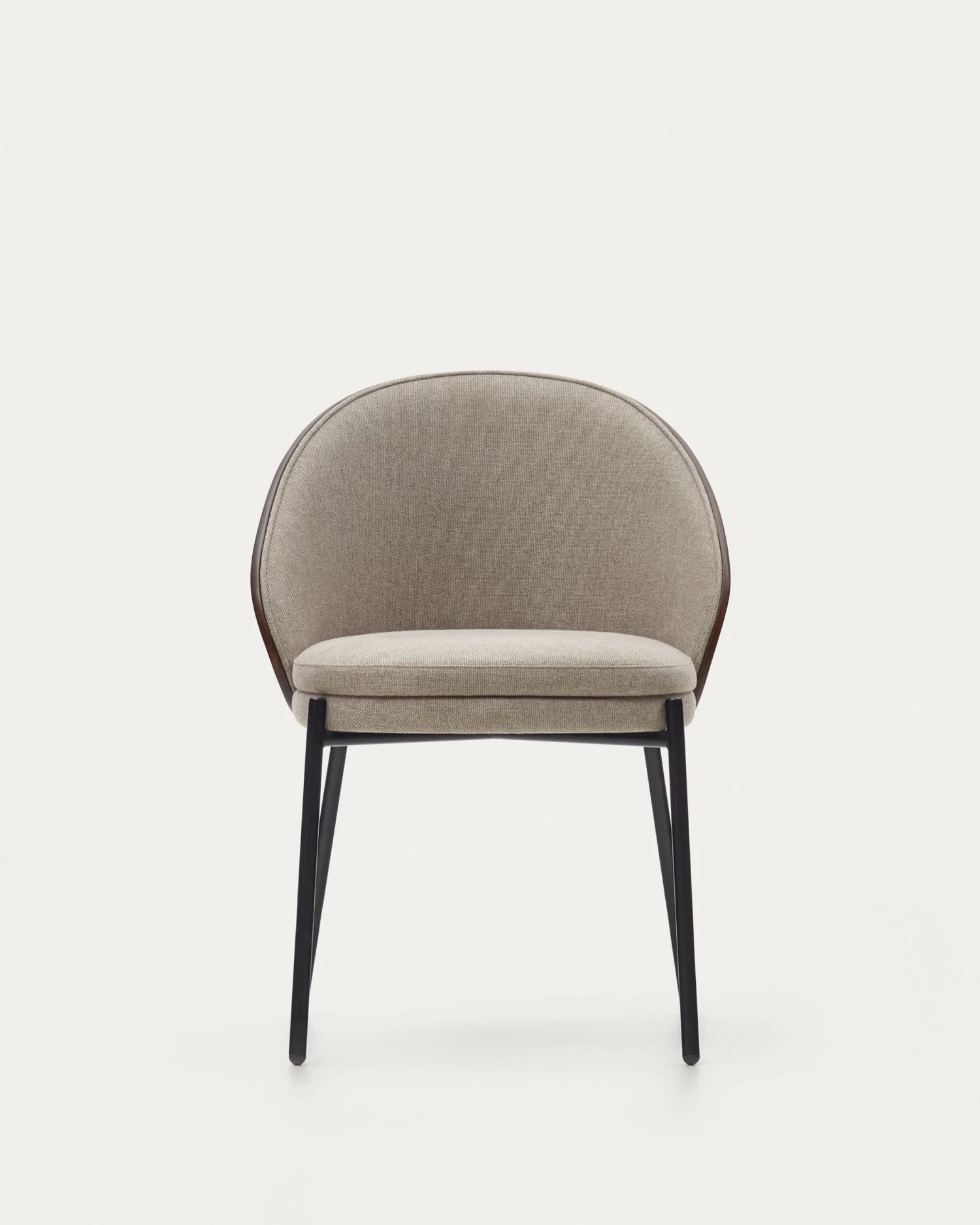 Eamy Light Brown Chair In An Ash Wood Veneer With A Wenge Finish And Black Metal | Kave Home 12 Eamy Light Brown Chair In An Ash Wood Veneer With A Wenge Finish And Black Metal | Kave Home - Image 10