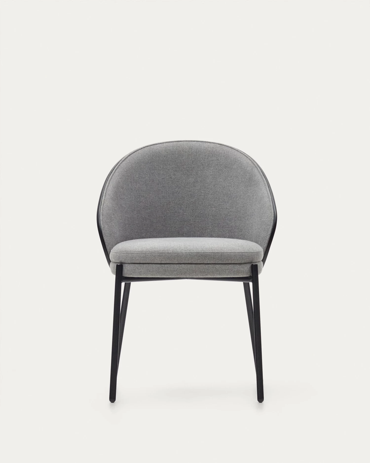 Eamy Light Grey Chair In An Ash Wood Veneer With A Black Finish And Black Metal | Kave Home 11 Eamy Light Grey Chair In An Ash Wood Veneer With A Black Finish And Black Metal | Kave Home - Image 9