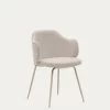 Yunia Chair In Beige With Steel Legs In A Painted Beige Finish | Kave Home -Quality Furniture Store C0100009BF12 1V01